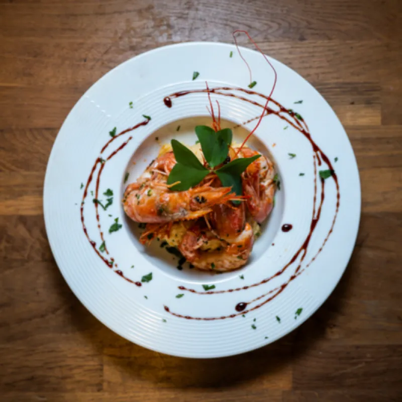 Risotto de gambas persillées, Chez Magda
